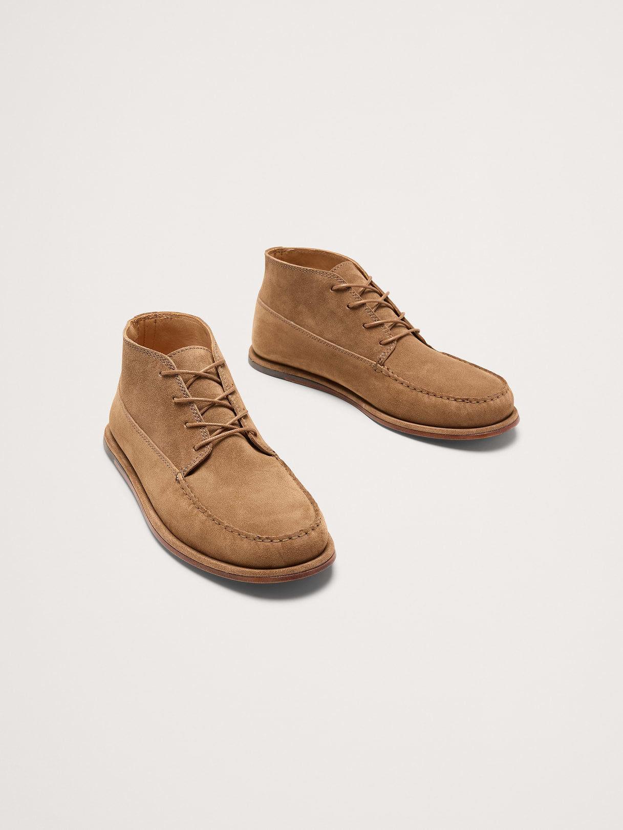 Italian Suede Chukka Boot - Medium Brown