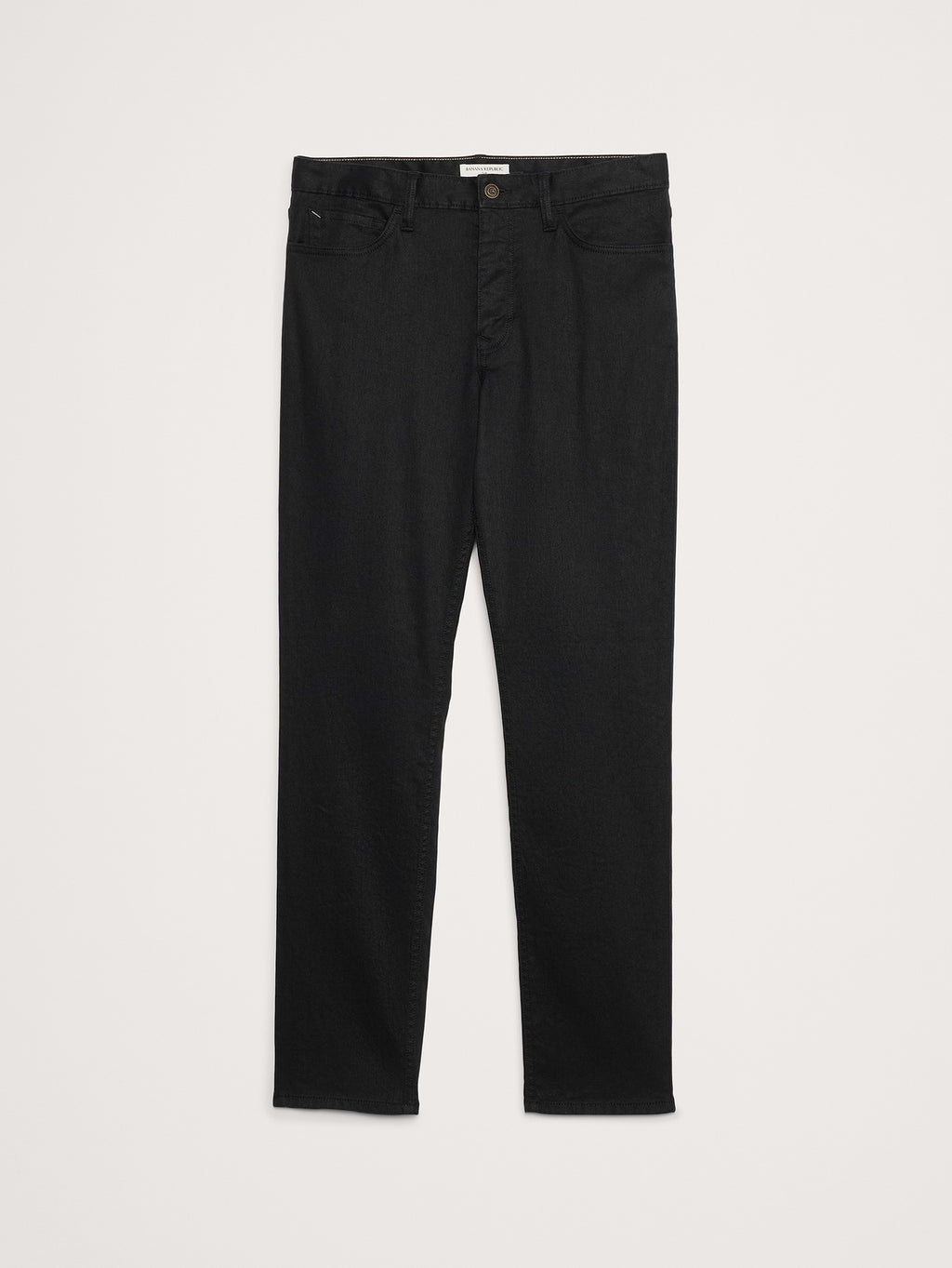 Slim Linen-Cotton Traveler Pant - Black