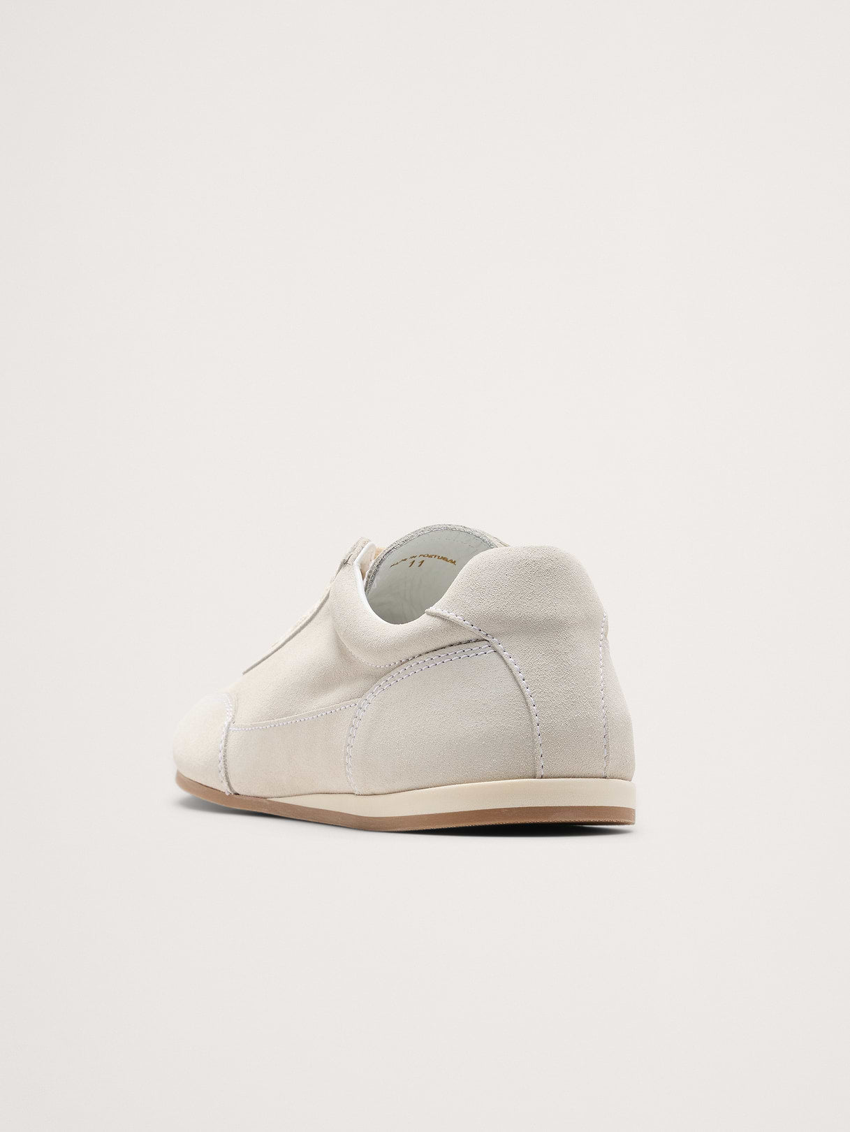 Italian Suede Low-Pro Sneaker - Soft Taupe