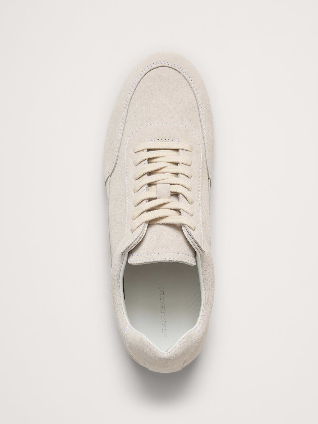 Italian Suede Low-Pro Sneaker - Soft Taupe