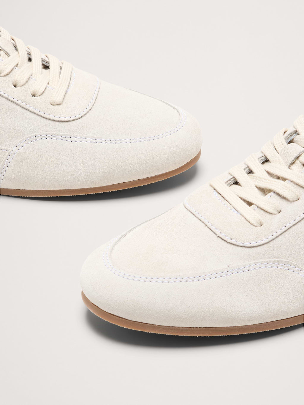 Italian Suede Low-Pro Sneaker - Soft Taupe