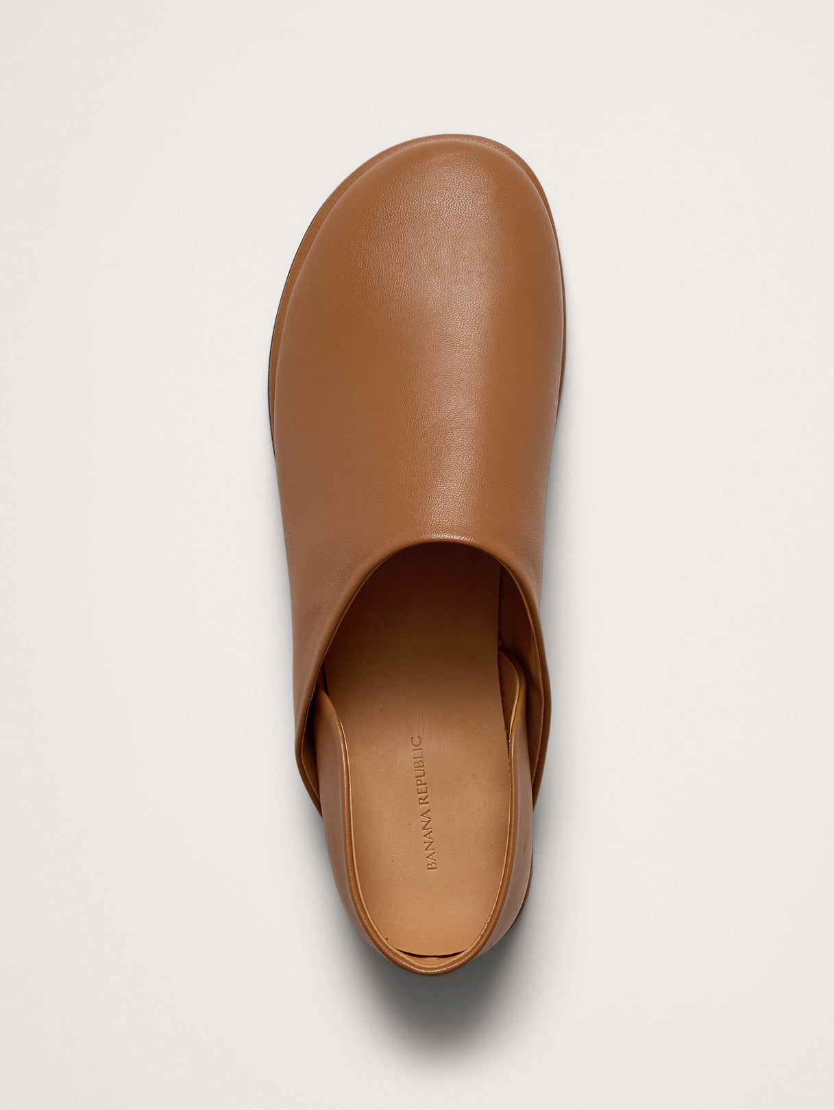 Italian Leather Slip-On Flats - Tan