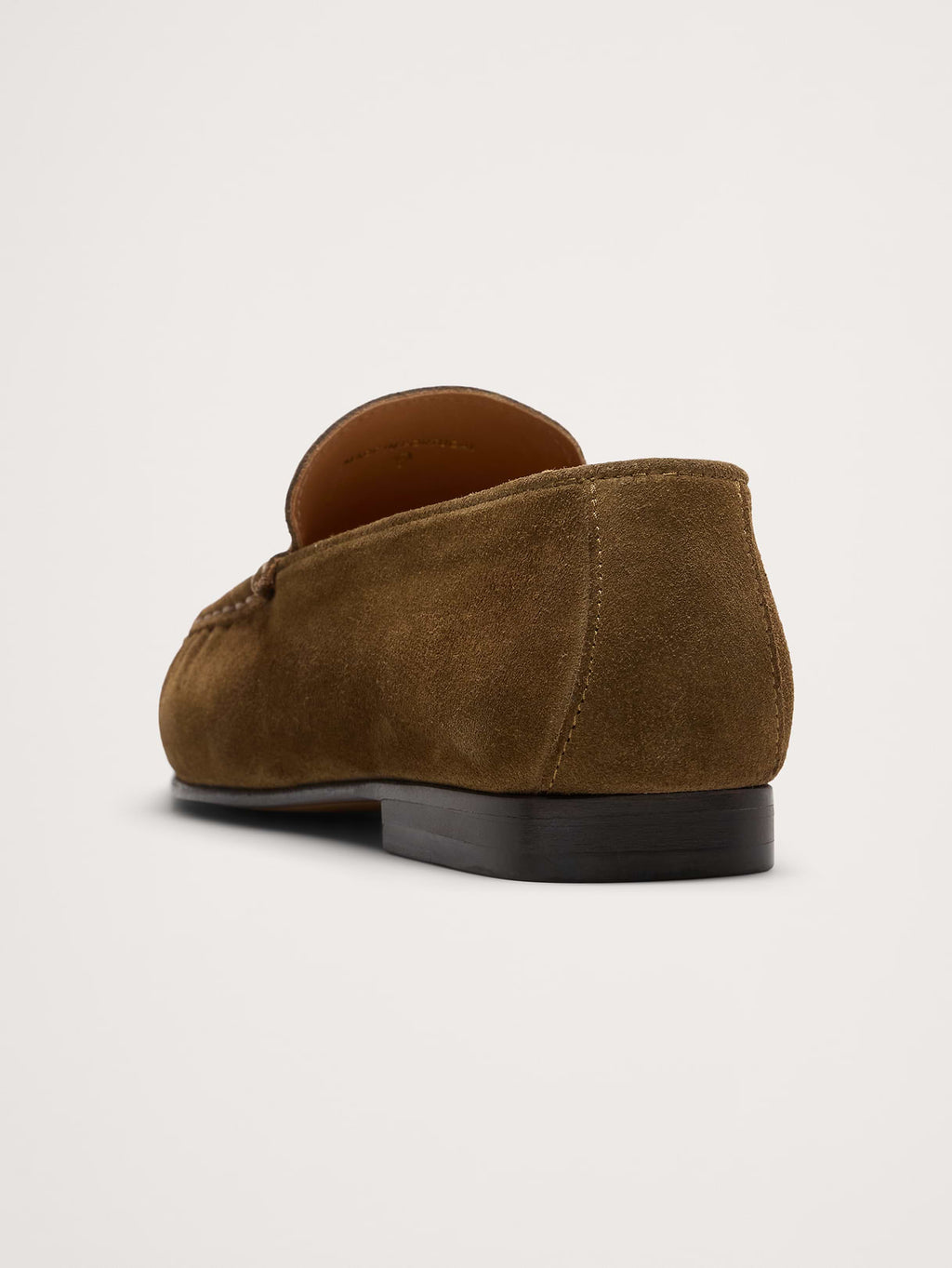 Italian Suede Moc-Toe Loafer - Olive Green
