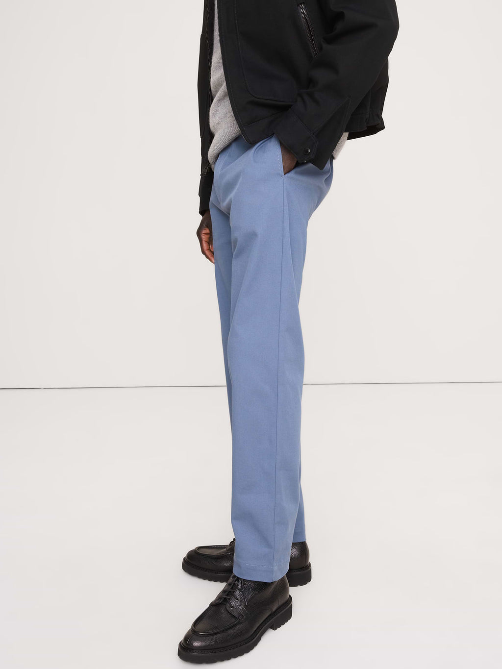 Straight Italian-Stretch Chino - Washed Denim