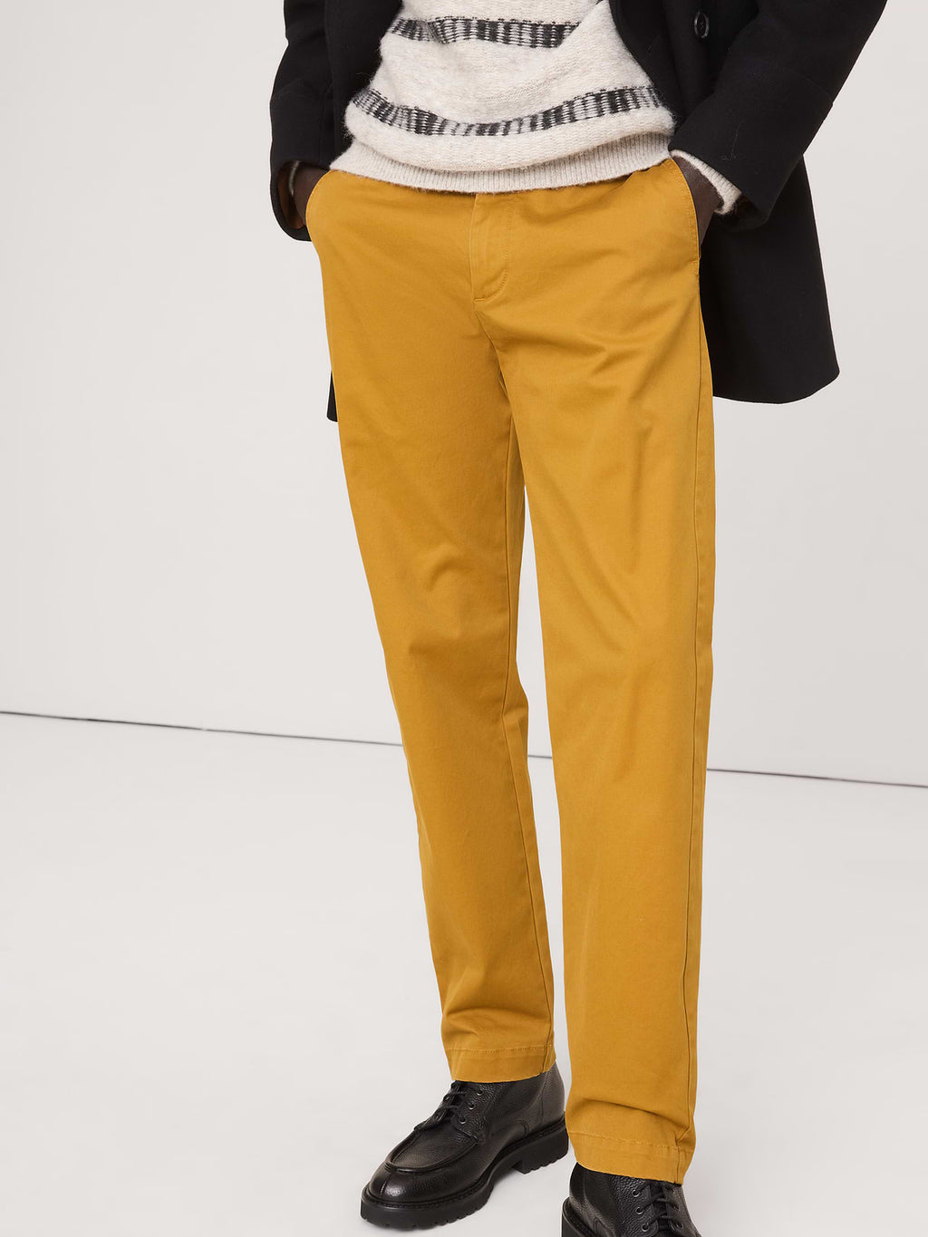 Straight Lived-In Chino - Golden Bark Yellow