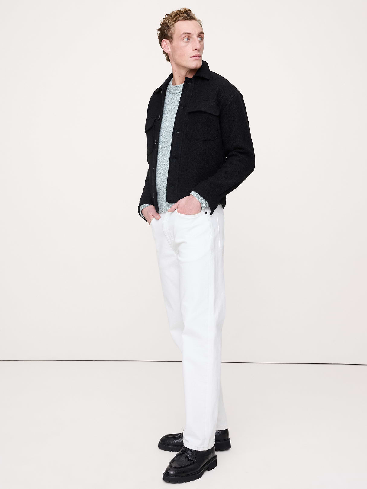 Cashmere-Cotton Crew-Neck Sweater - Heather Green