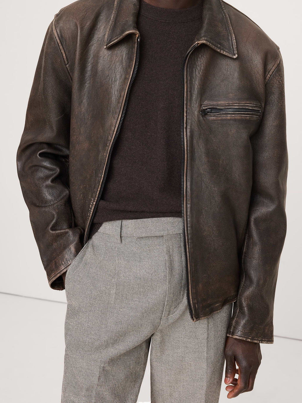 Athletic Textured Dress Pant - Natural
