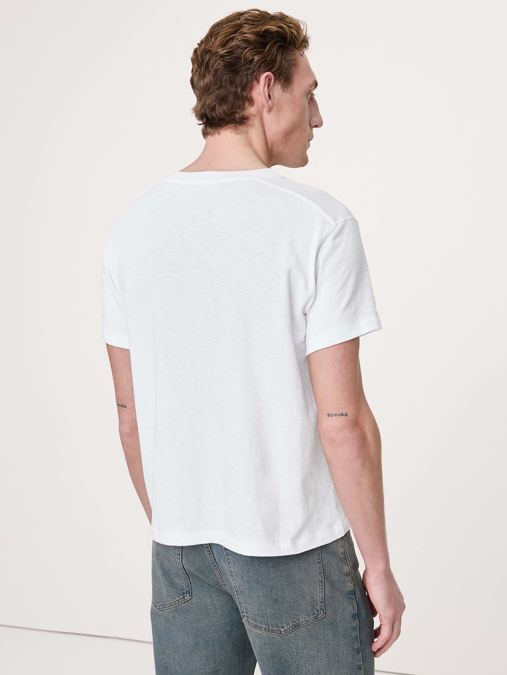 Midweight Cotton Slub Crew-Neck T-Shirt - White