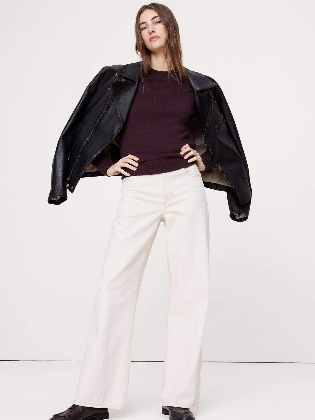 Lightweight Cashmere Crew-Neck Sweater - Decadent Chocolate Brown