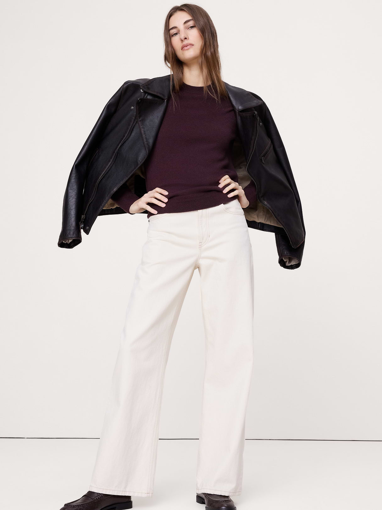 Lightweight Cashmere Crew-Neck Sweater - Decadent Chocolate Brown