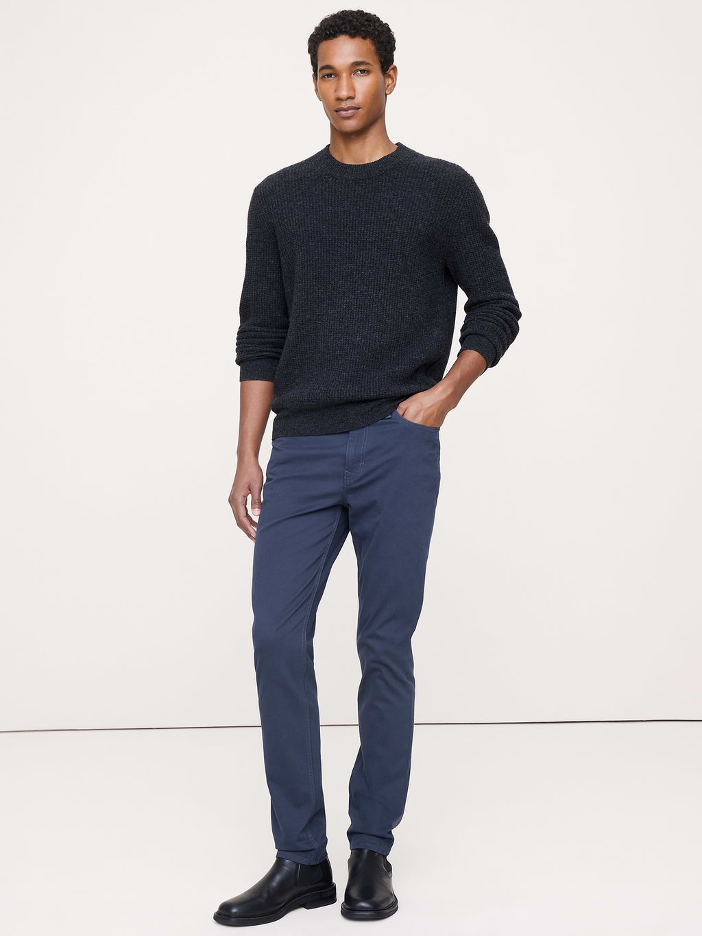 Slim Traveler Pant - Slate Blue