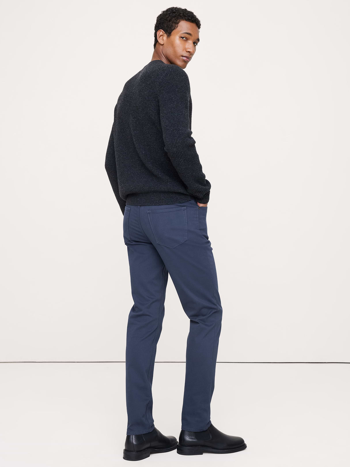Slim Traveler Pant - Slate Blue