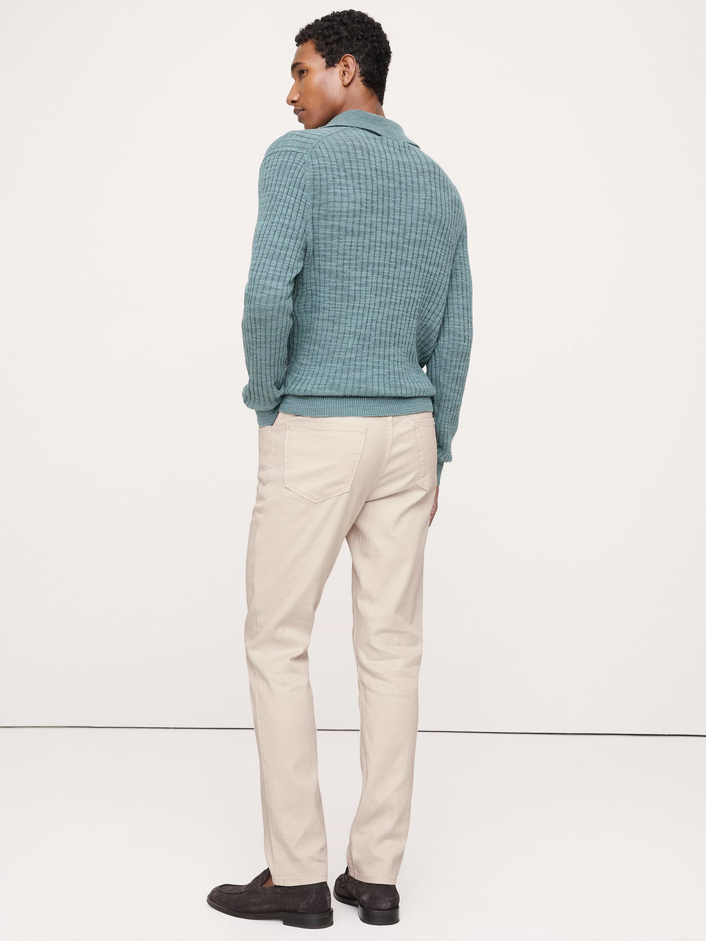 Slim Linen-Cotton Traveler Pant - Light Khaki Beige