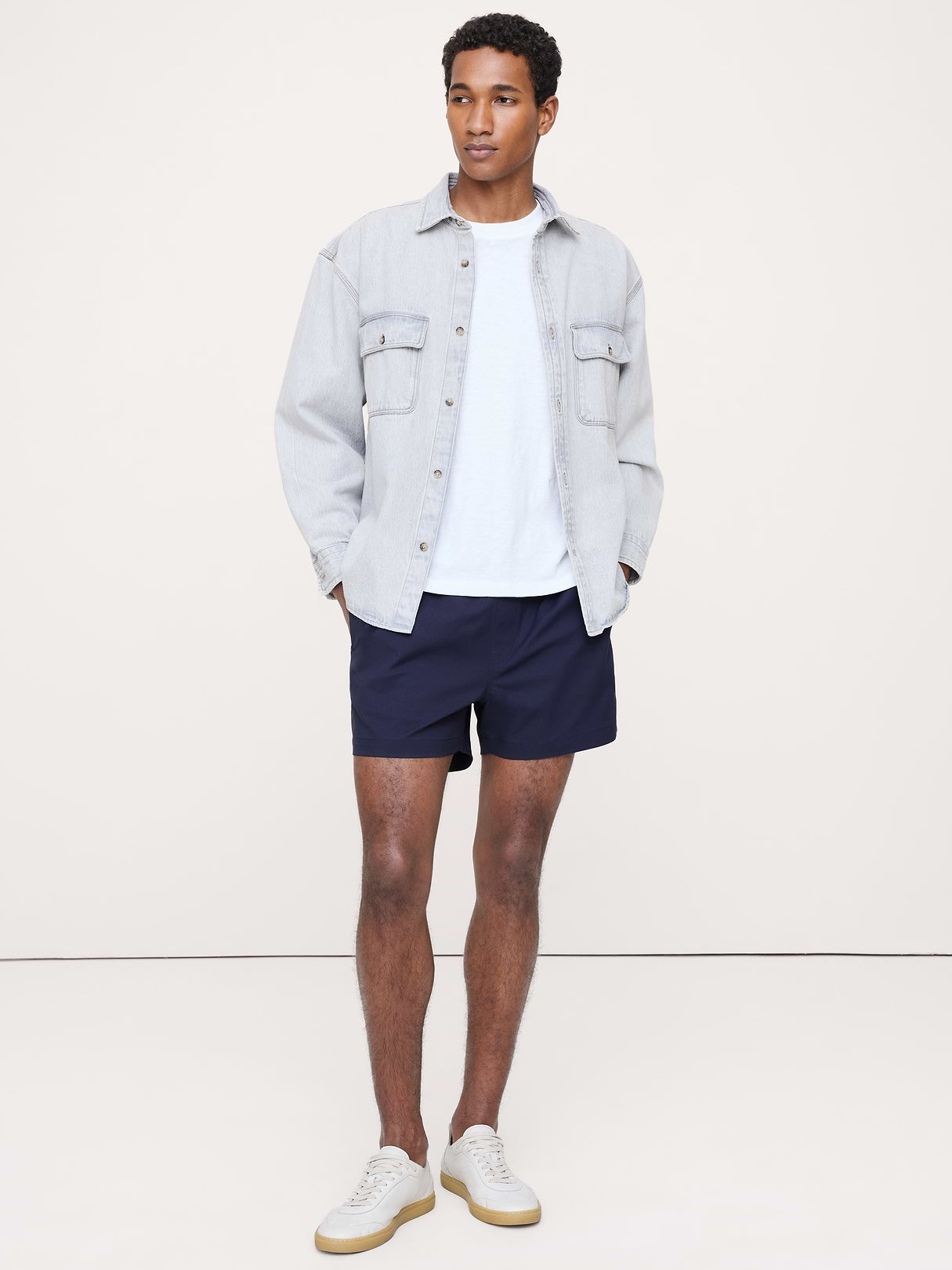 5" Performance Pull-On Short - Navy Blue