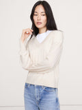 Merino V-Neck Sweater - Almond Milk Beige