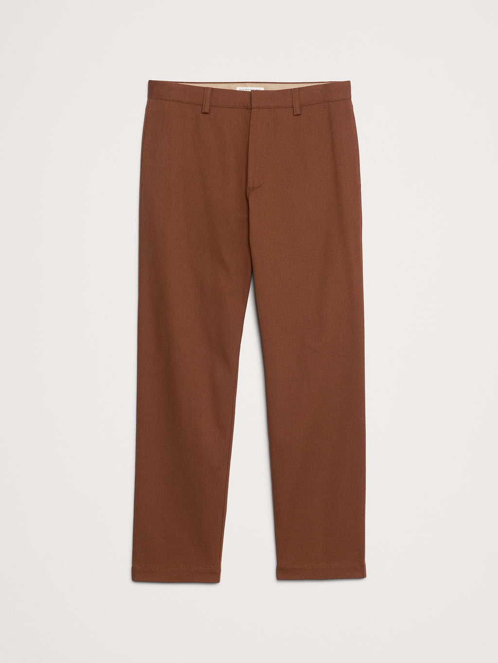 Straight Italian-Stretch Chino - Burnt Sienna Orange