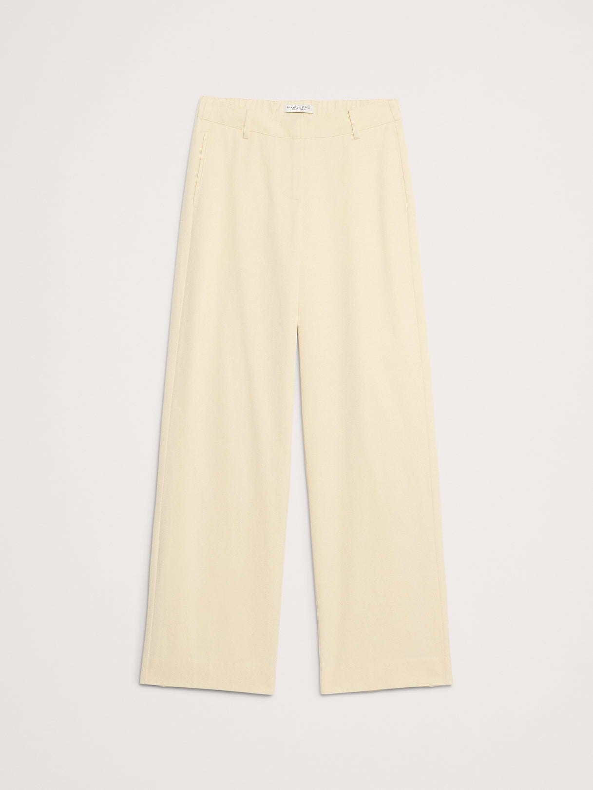 The Everyday Wide-Leg Pant in Tencel™-Cotton - Mother of Pearl Beige