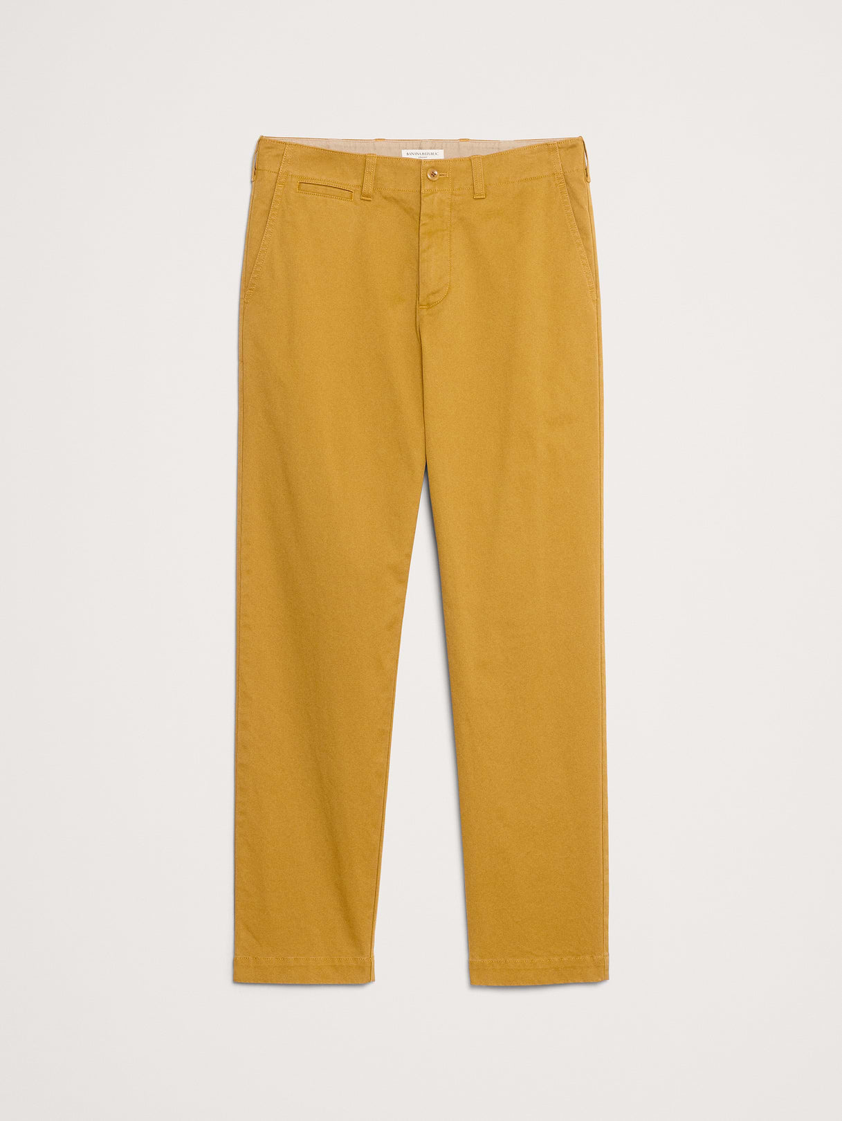 Straight Lived-In Chino - Golden Bark Yellow