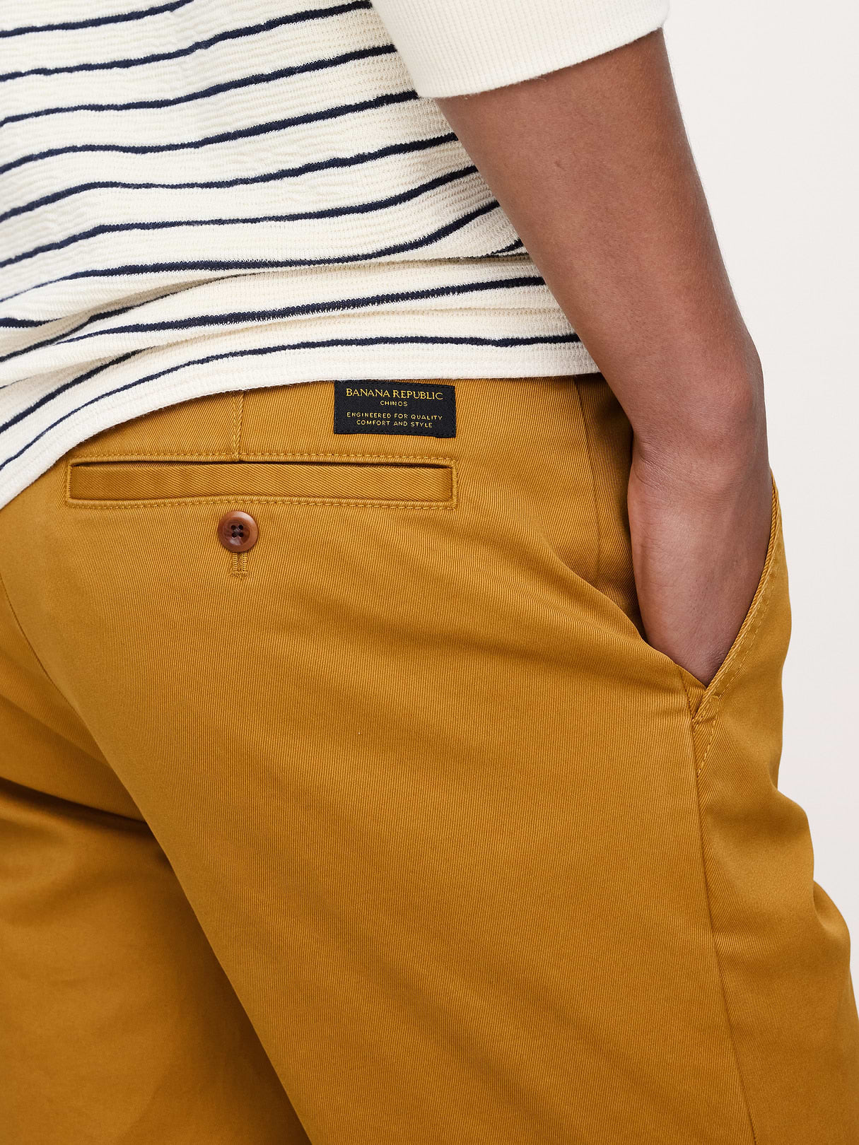 Slim Lived-In Chino - Golden Bark Yellow