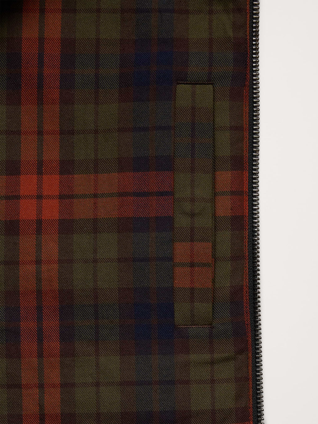 Cotton Twill Harrington Jacket - Black