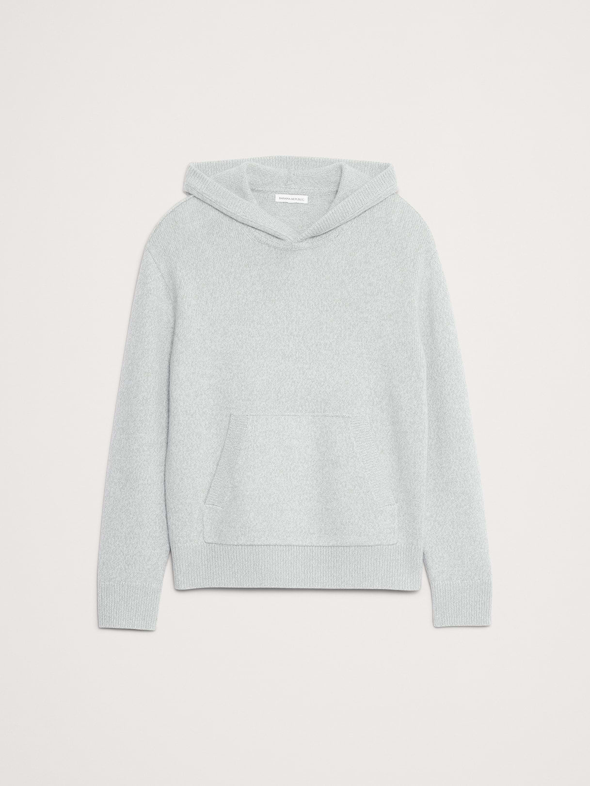 Cashmere-Cotton Sweater Hoodie - Serene Sage Green