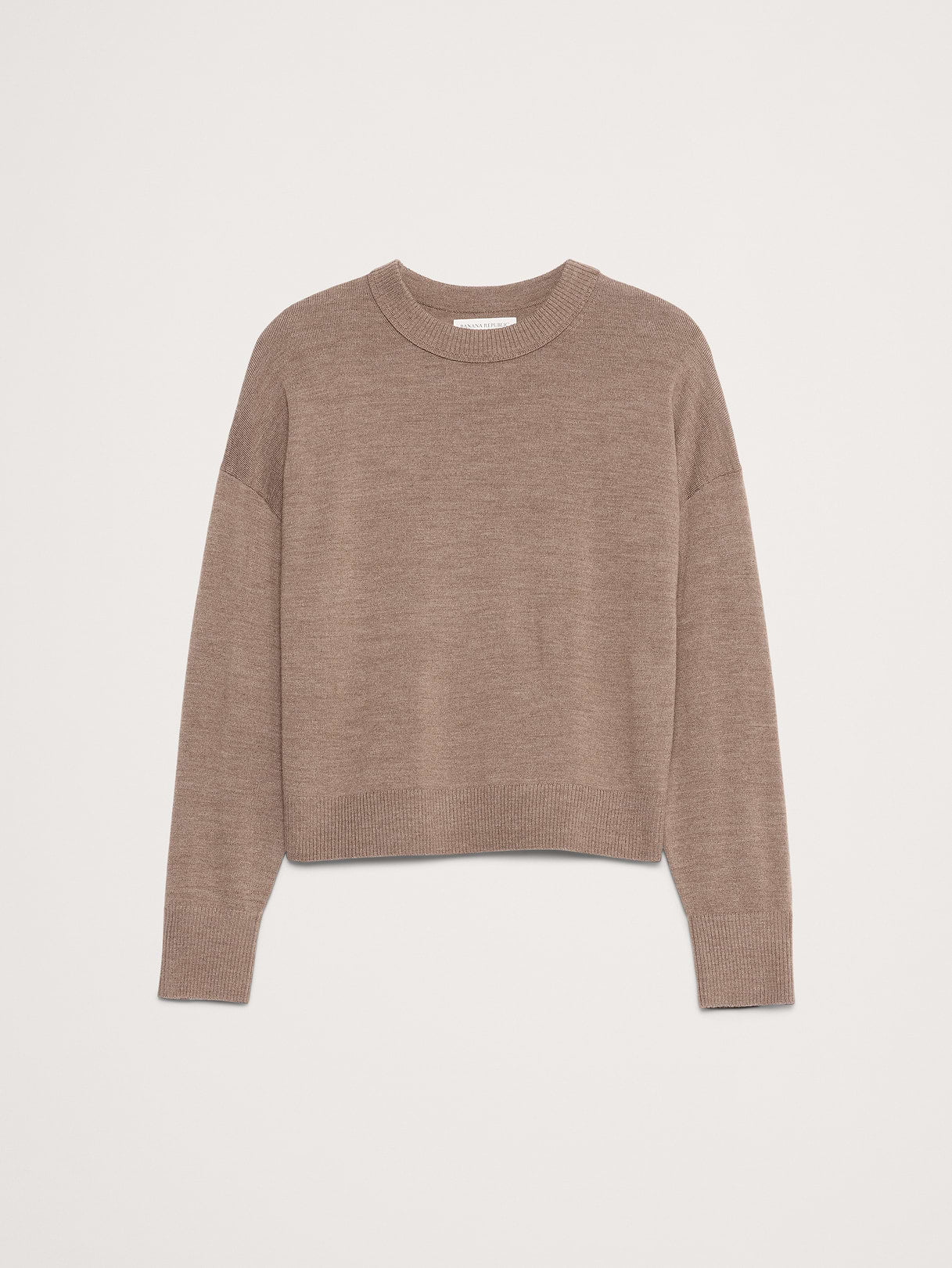 Merino Crew-Neck Sweater - Shitake Taupe