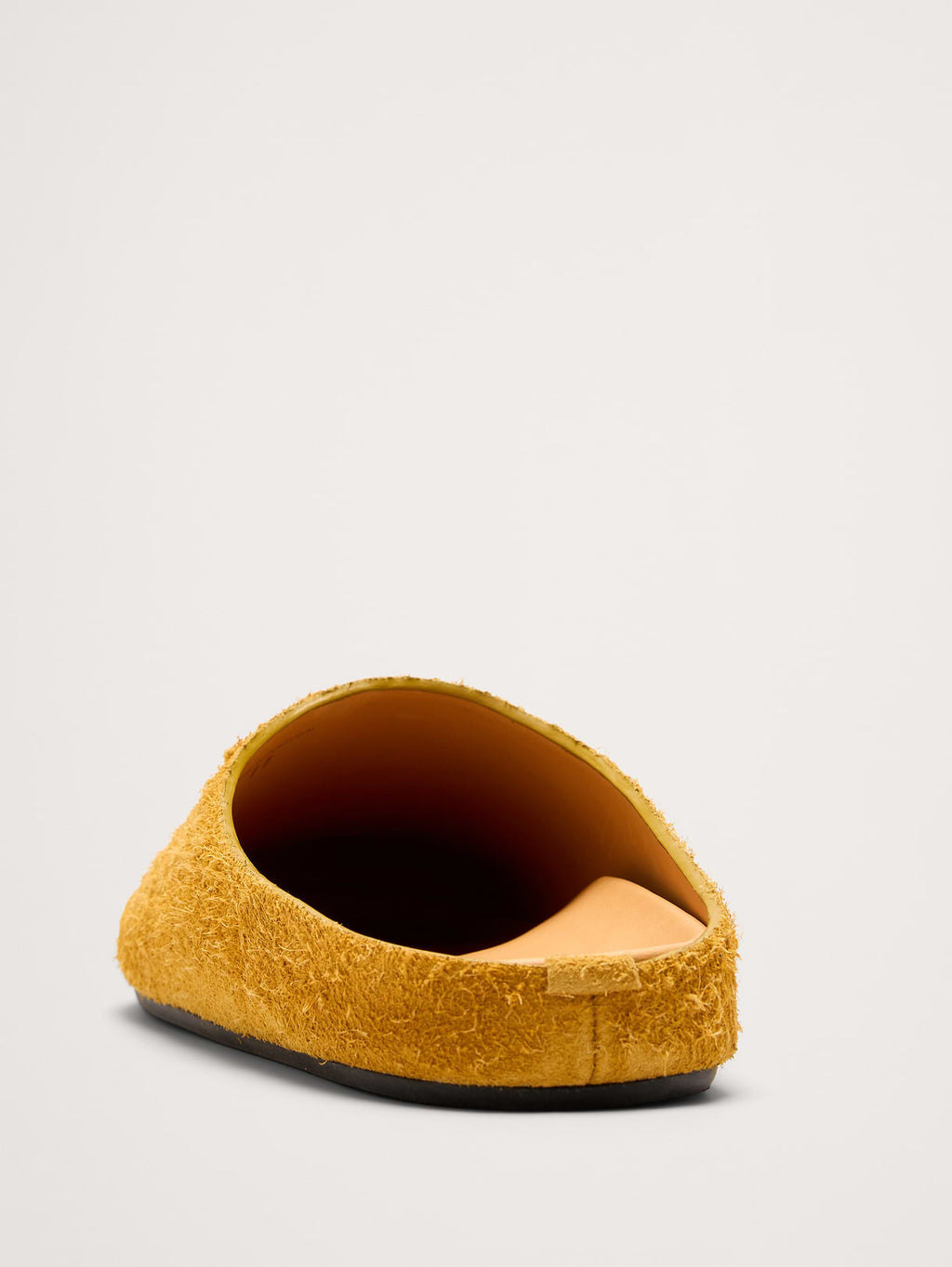 Leather Clog - Yellow Ochre Suede