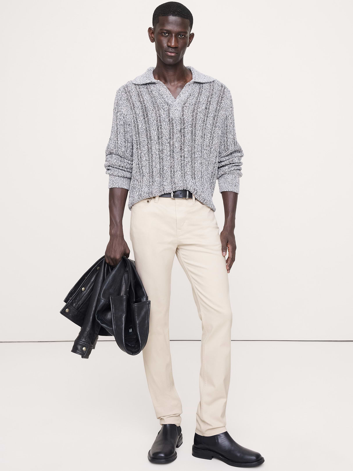 Slim Traveler Pant - Canvas Off-White