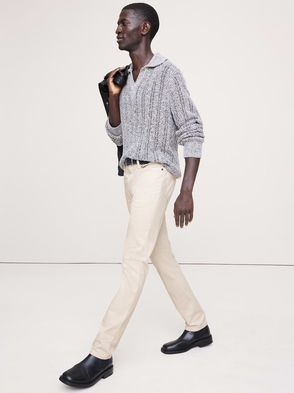 Slim Traveler Pant - Canvas Off-White