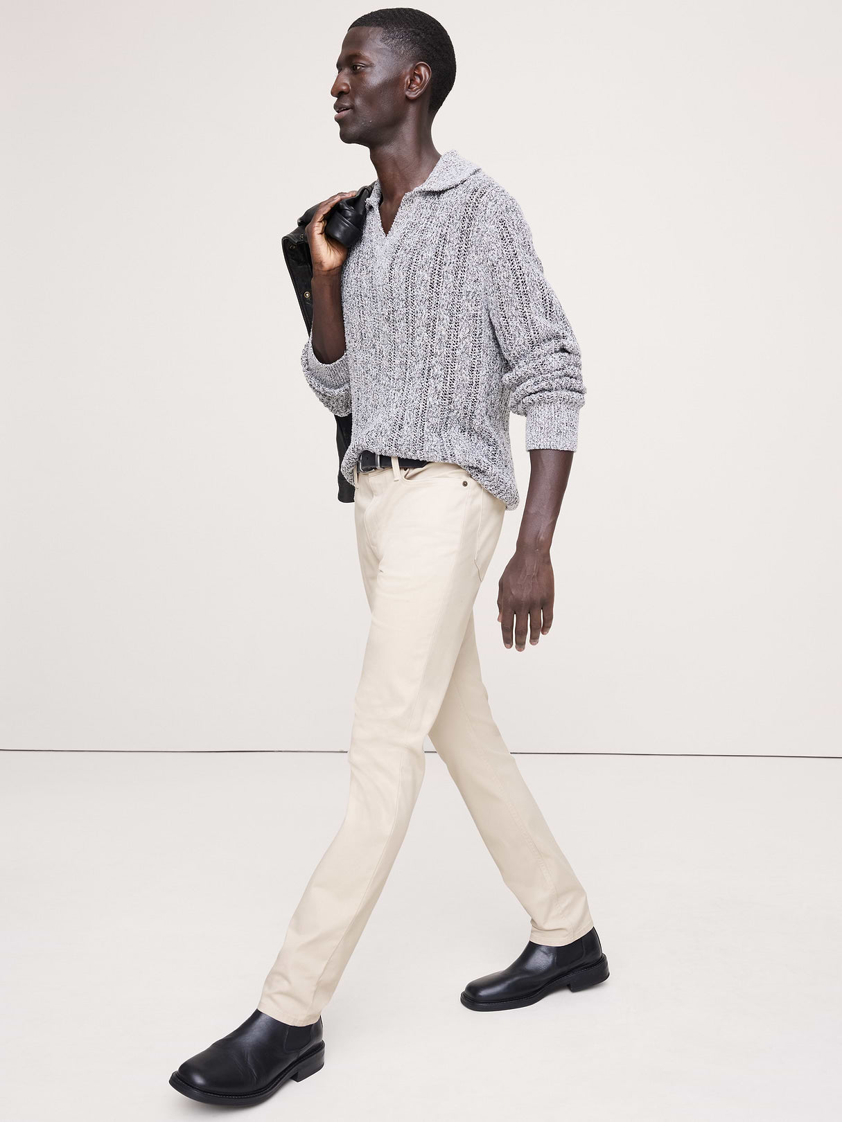 Slim Traveler Pant - Canvas Off-White