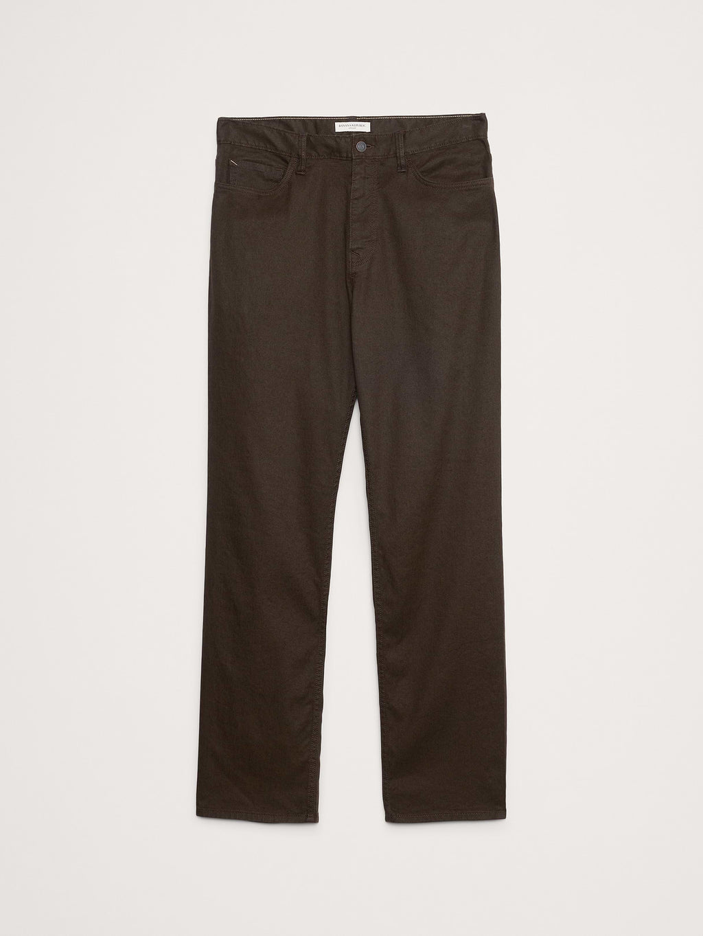 Straight Linen-Cotton Traveler Pant - Brownstone