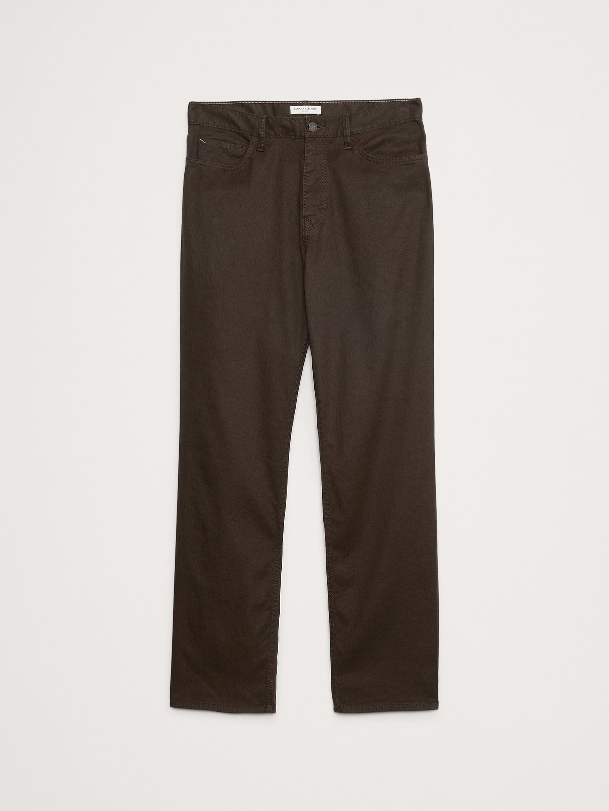 Straight Linen-Cotton Traveler Pant - Brownstone