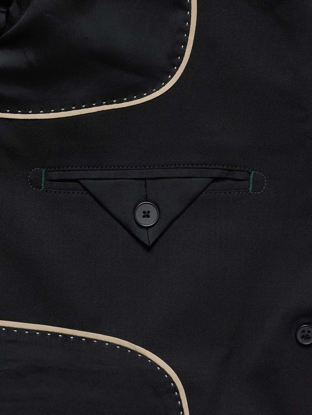 Slim Italian Lightweight Wool Blazer - Black