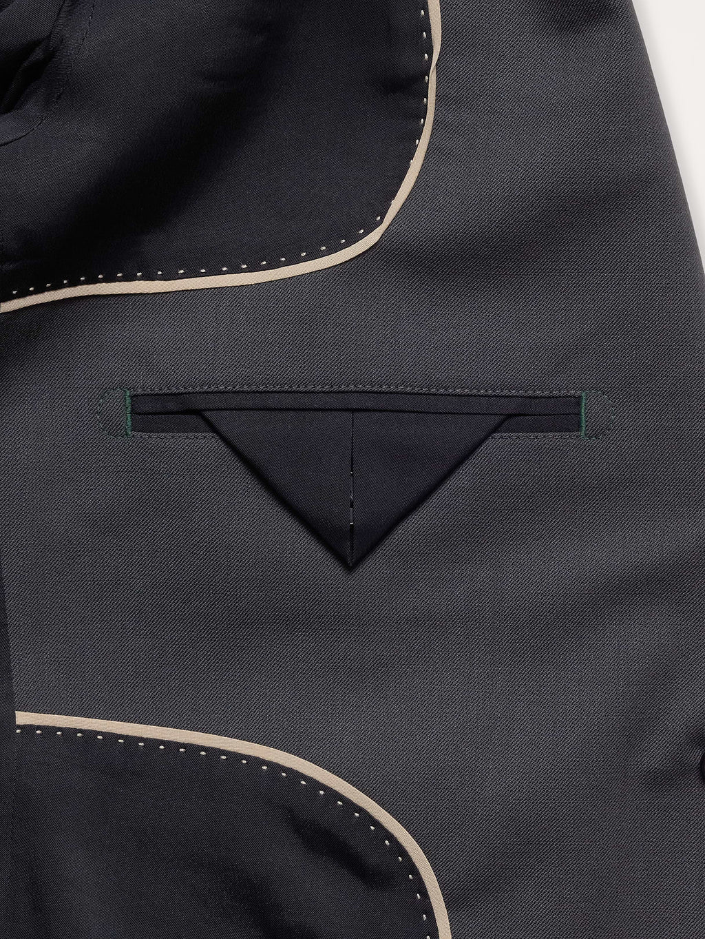 Slim Italian Lightweight Wool Blazer - Charcoal Gray