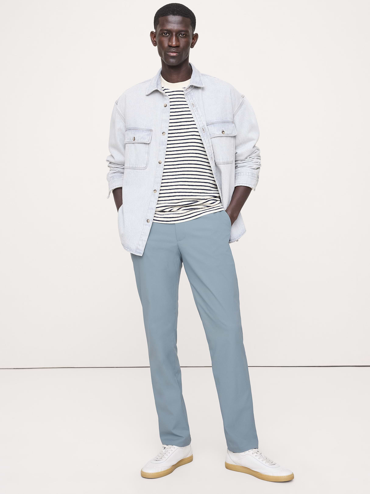 Athletic Slim Performance Pant - Ocean Swell Blue