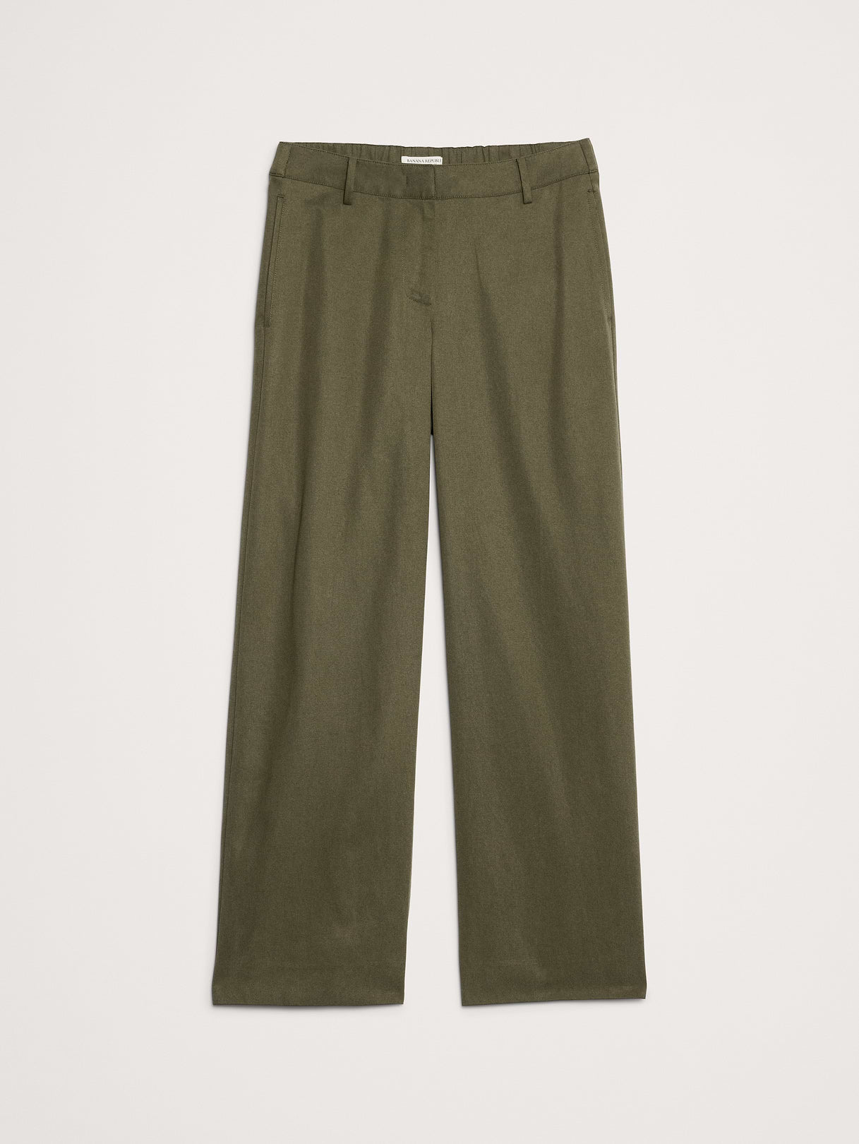 The Everyday Wide-Leg Pant in Tencel™-Cotton - Fresh Olive Green