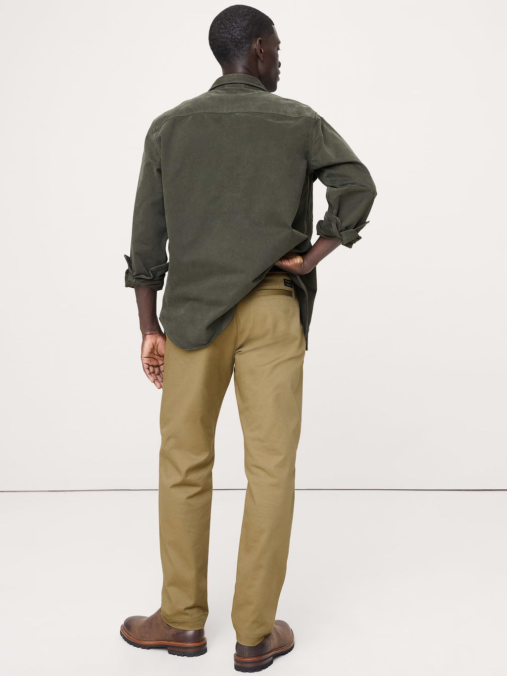 Straight Italian-Stretch Chino - True Spruce Green