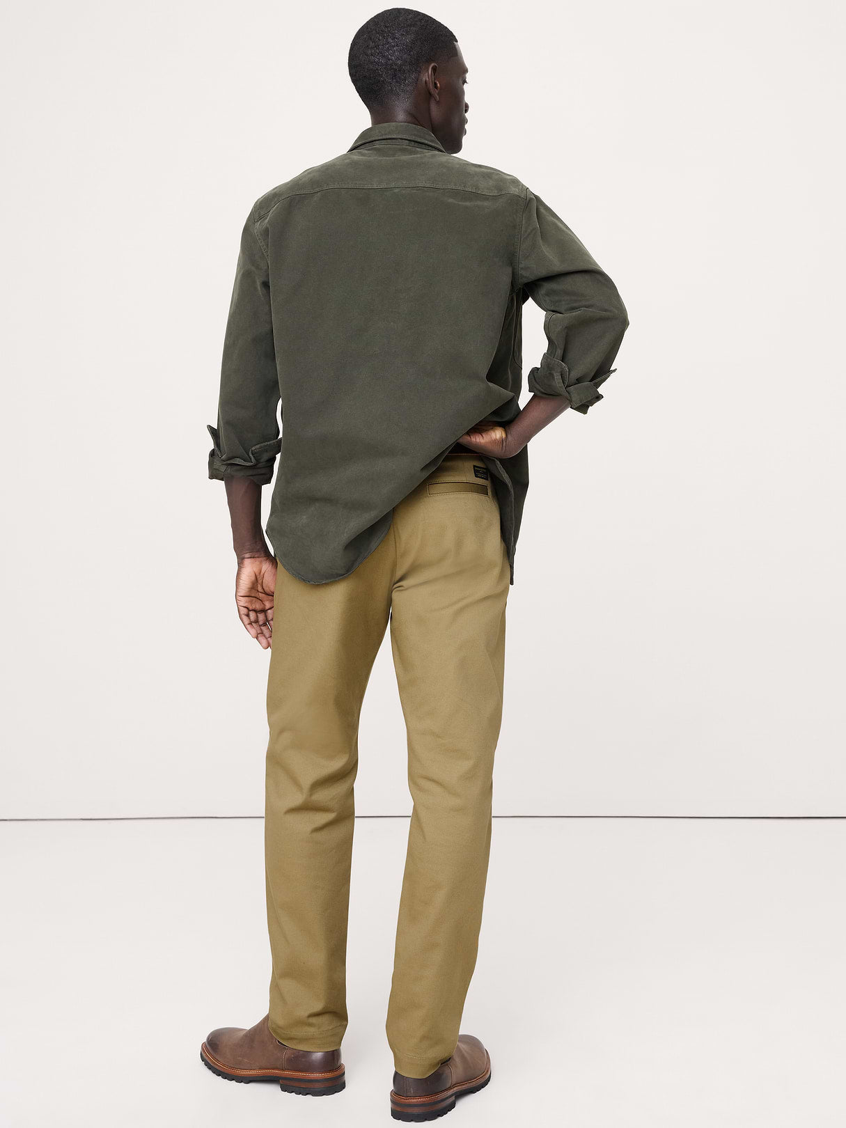 Straight Italian-Stretch Chino - True Spruce Green