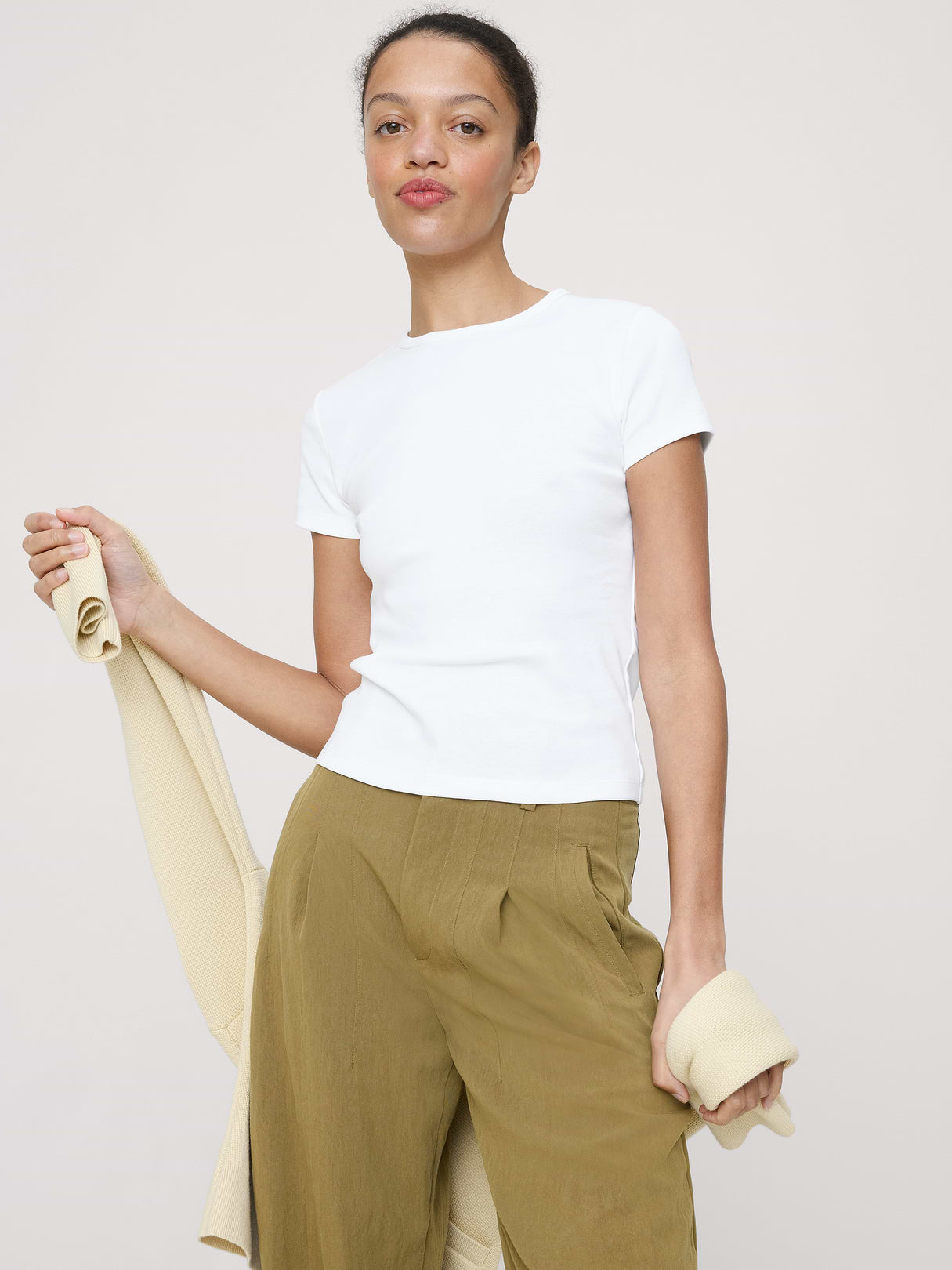 Minimalist Cotton Baby T-Shirt - White