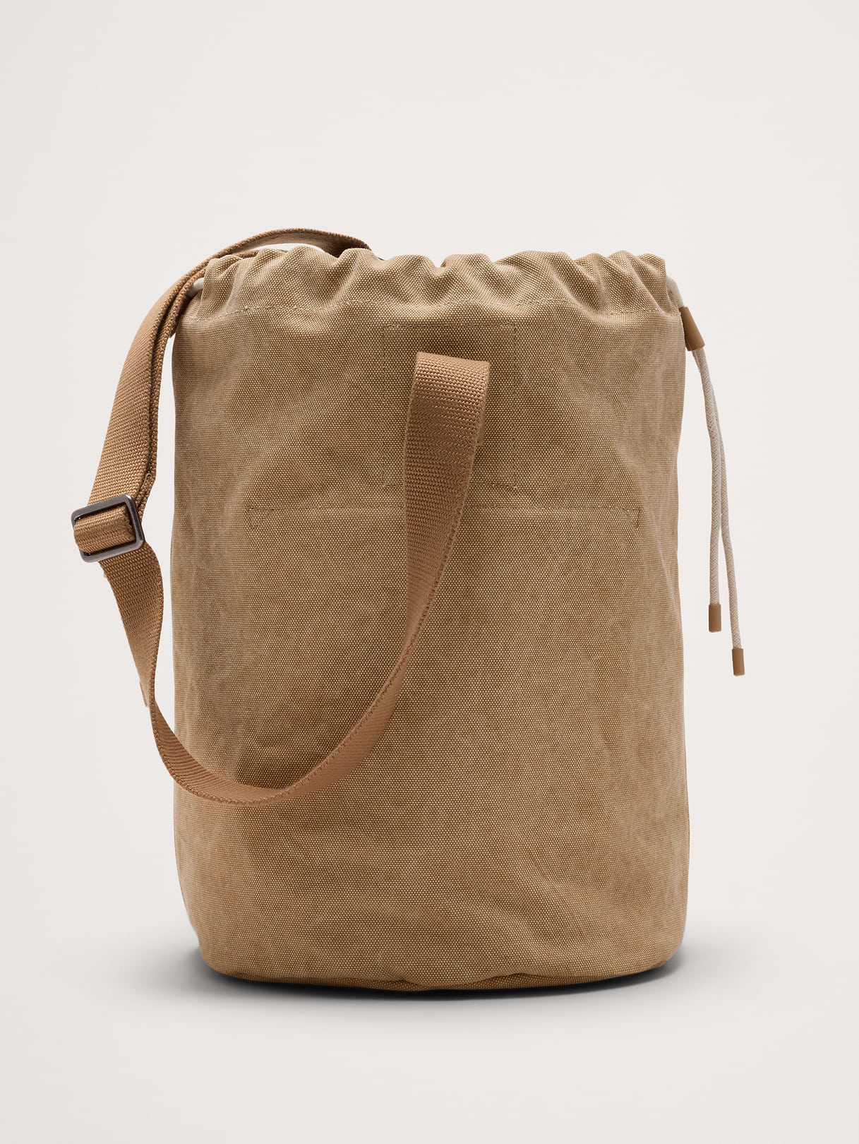 Cotton Canvas Crossbody Bag - Sand Khaki Beige