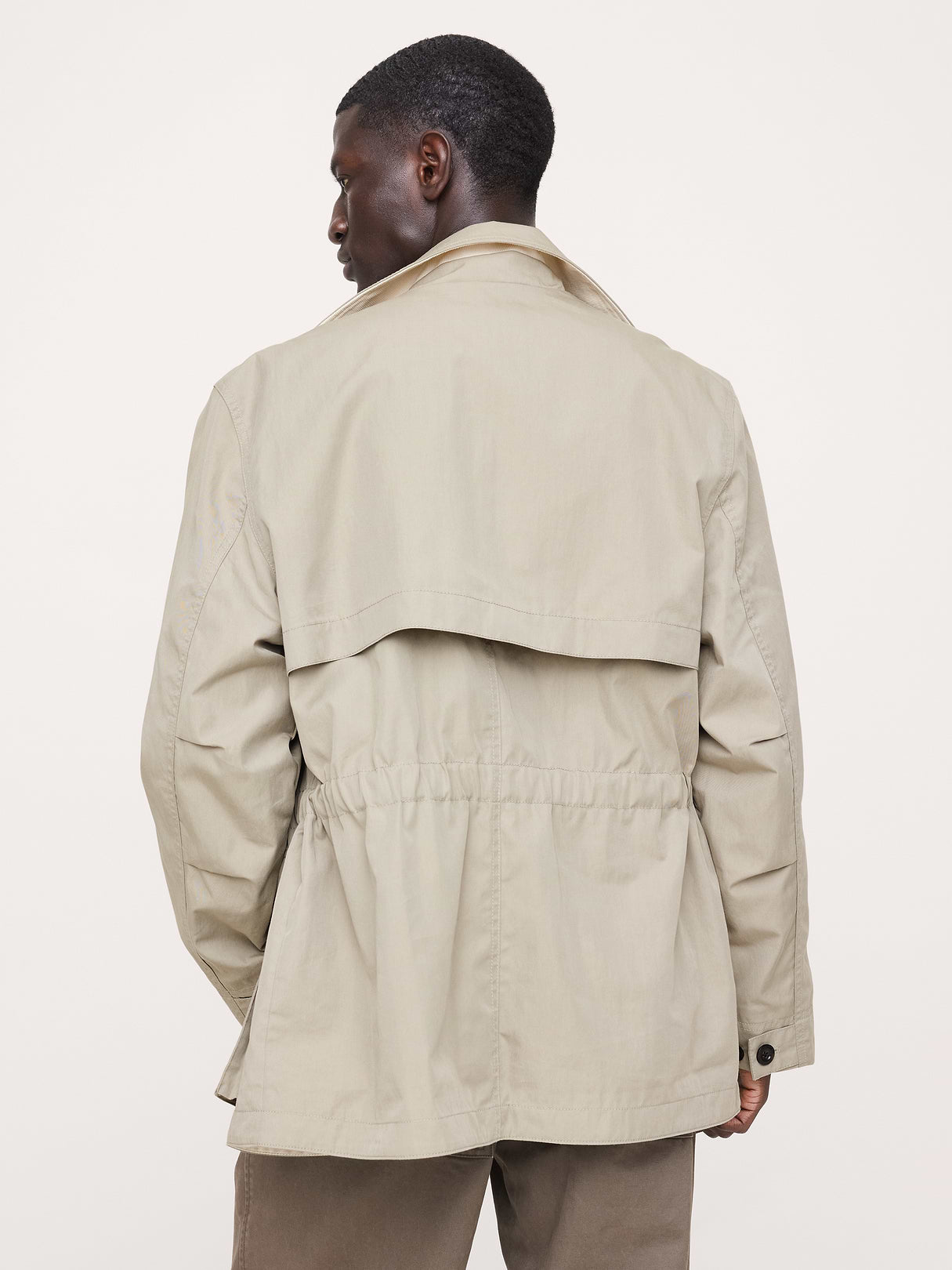 Cotton-Nylon Field Jacket - Stone Beige