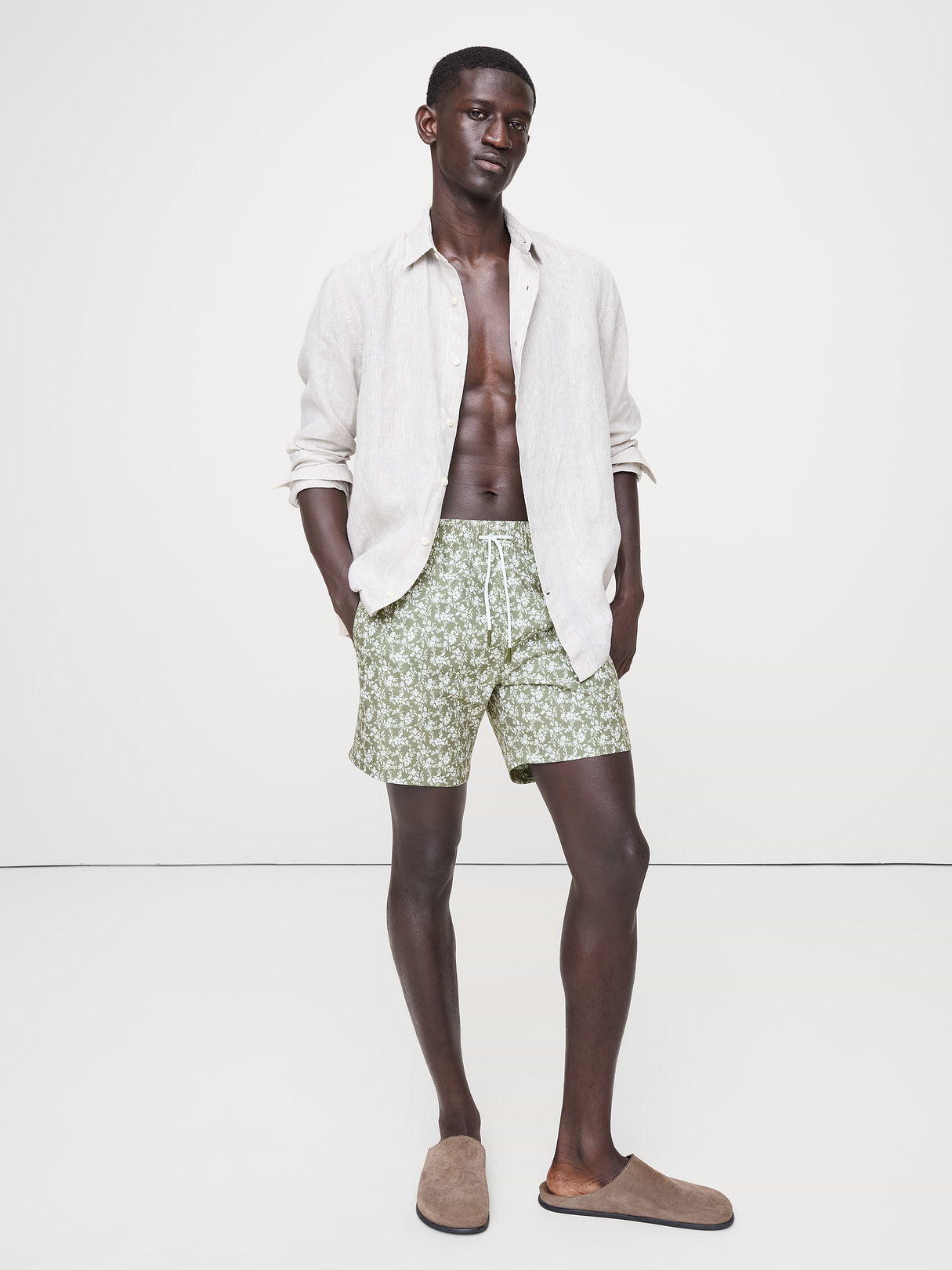 Sano 6.5" Inch Swim Short by Trunks Surf & Swim - Winter Moss Green
