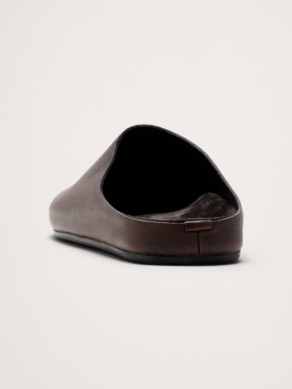 Leather Clog - Dark Brown Leather