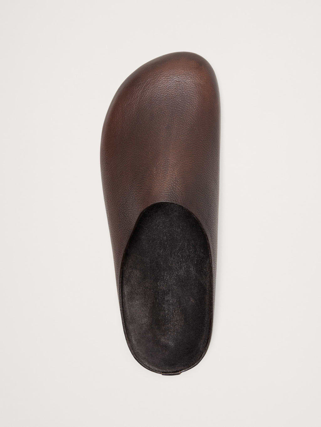 Leather Clog - Dark Brown Leather