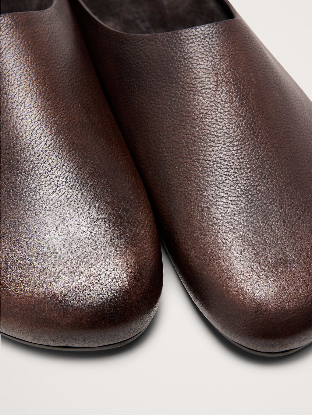 Leather Clog - Dark Brown Leather