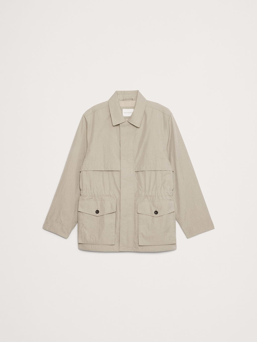 Cotton-Nylon Field Jacket - Stone Beige