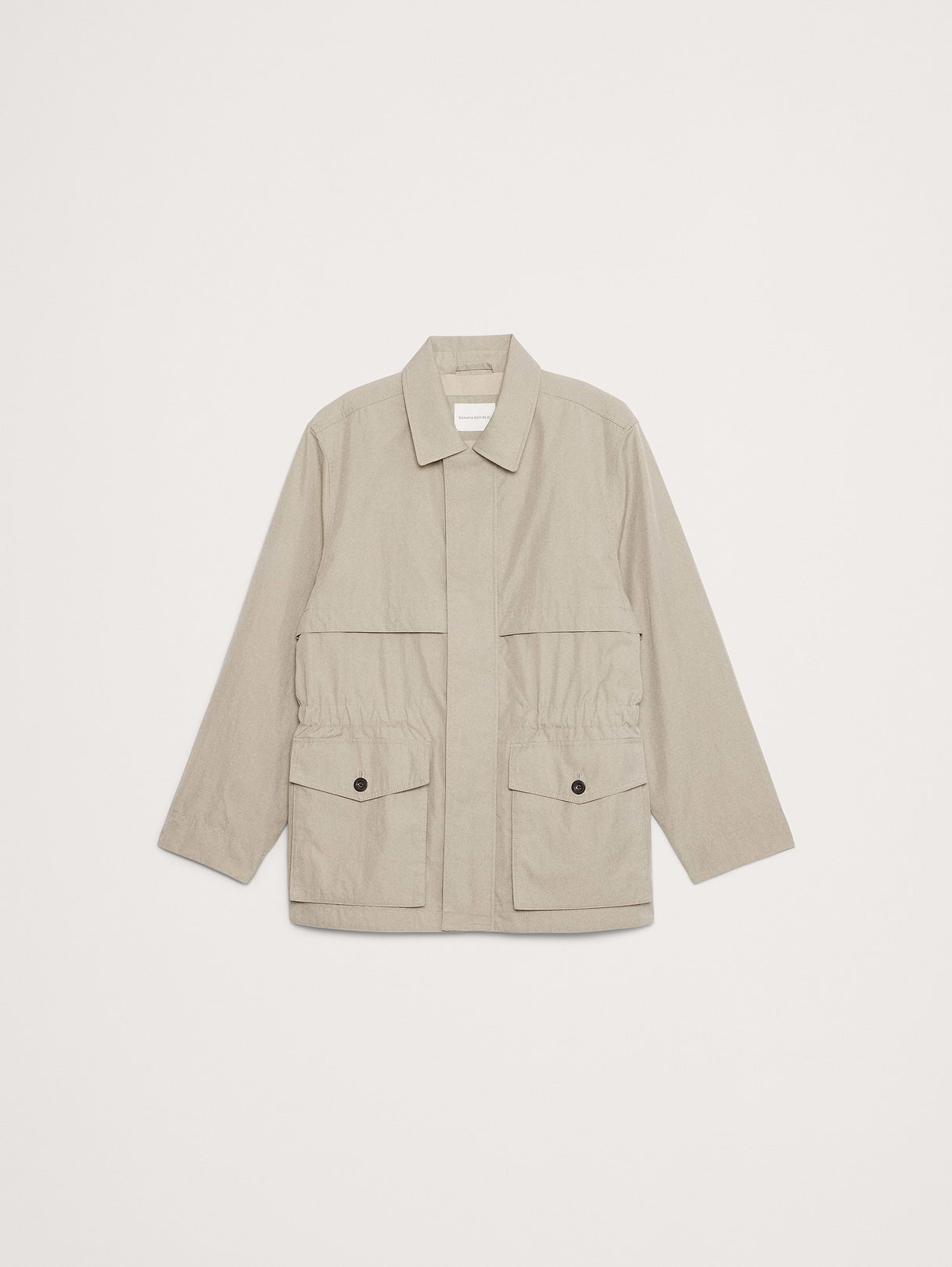 Cotton-Nylon Field Jacket - Stone Beige