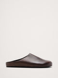 Leather Clog - Dark Brown Leather