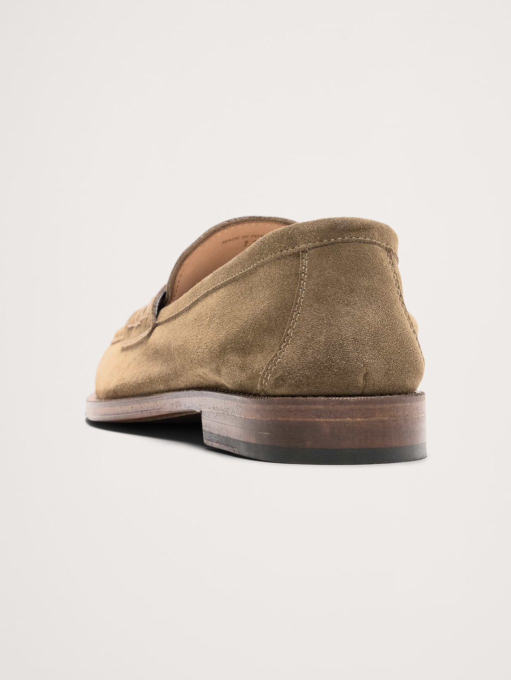 Italian Suede Penny Loafer - Sage Green