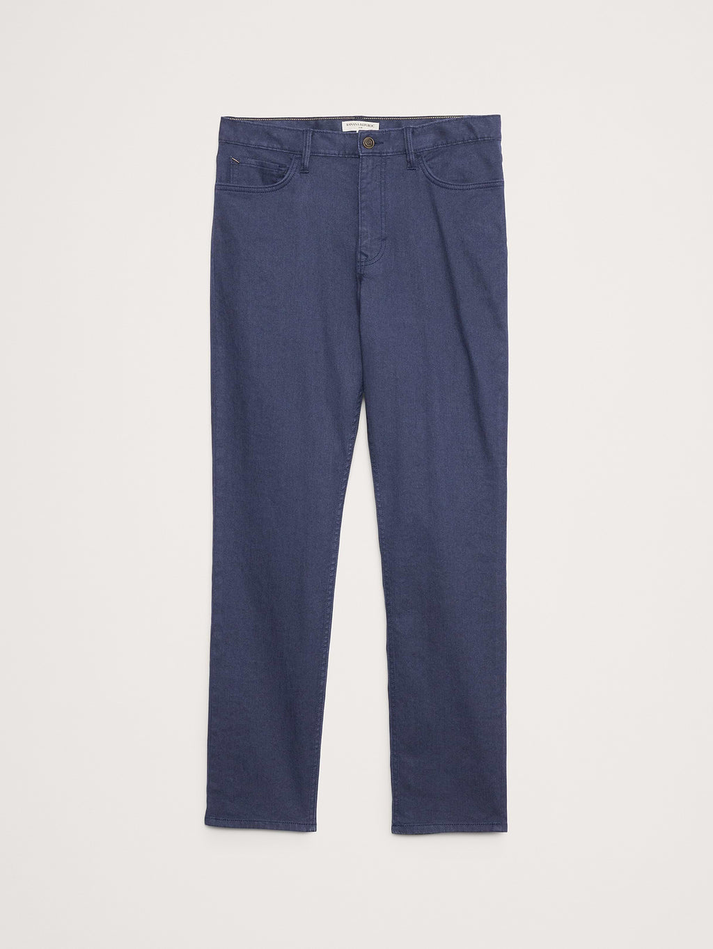 Slim Linen-Cotton Traveler Pant - Navy Blue